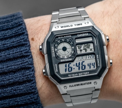 Casio world time 1200 uhr - world,