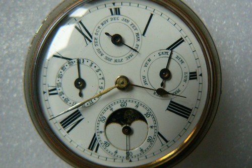 Taschenuhr dreifach kalender - taschenuhr,